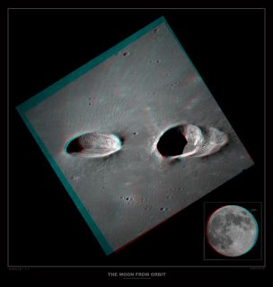 messier craters in stereo credit apollo 11 nasa stereo image by 