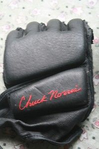 100 Leather Chuck Norris Kick Boxing Gloves Size M
