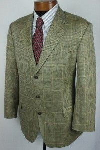 Chester Barrie 3 BTN Silk Wool Herringbone Sport Coat Jacket Size 44 