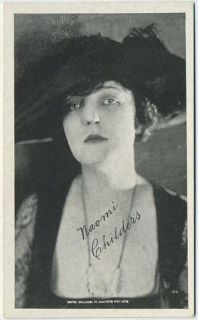 Naomi Childers Vintage 1910s Kromo Gravure Trading Card