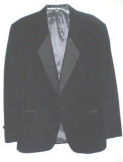 CHRISTIAN DIOR One Button Black Tuxedo Dinner Formal Jacket 42R