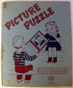 Scarce Vintage Childrens Picture Puzzle Nursery Rhymes