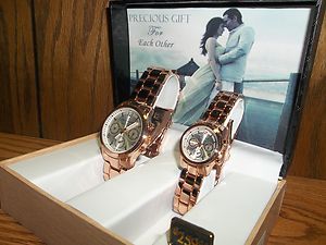 Charles Raymond New York Collection His Hers Luxury Watch Gift Set New 