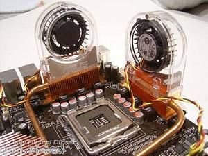 Lot of 2 Asus Motherboard Optional Heatpipe Chipset Fan