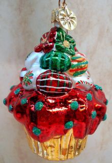 Radko Christmas Cupcake Ornament Cake Exclusive 00478s