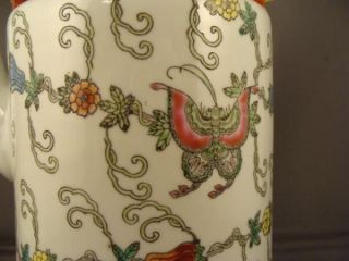 Chinese Hand Painted Butterflies Tea Kettle Tea Pot