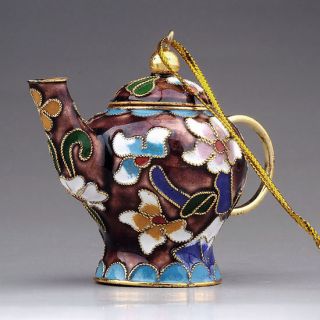lce00192 Chinese Traditional Cloisonne Enamel Craft teapot & kettle