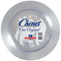 New Chinet Plastic Crystal Plates Case 96 Count 10