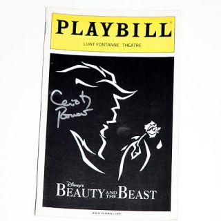 Bway Beauty Beast Christy Carlson Romano Signed Playbil