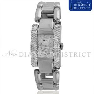   15ct Total Pave Set Diamond Chopard La Strada Steel Watch