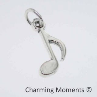 Sterling Silver 925 Charm Music Note Bead 44223