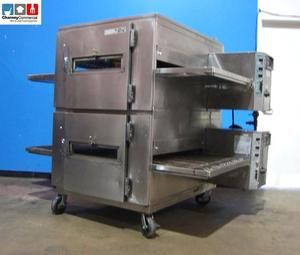 Lincoln Impinger 1200 Double Stack Gas Fired Commercial Pizza Conveyor 