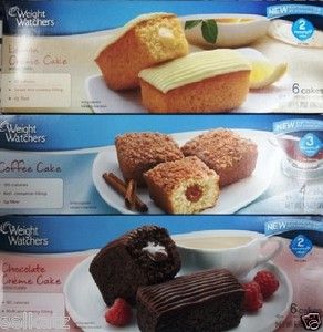 Weight Watchers Snack Cakes 3 Favor Choices Low Calorie High Fiber 