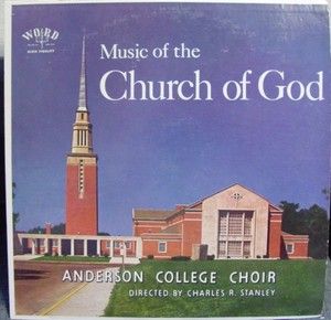 Anderson College Choir Music of The Church of God LP VG w 3123 LP 