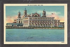 Ellis Island New York 1944 Postcard