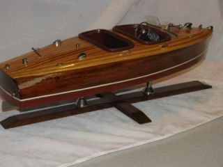Chris Craft Vintage Marine Model Boat Gorgeous on Stand