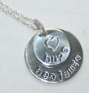   Sterling Silver Mom Necklace/Jewelry Two Stack w/ Childrens Names
