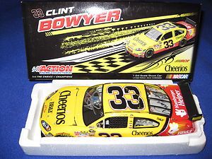   Bowyer 33 Cheerios Signed by Clint Silver Richard Childress Blk