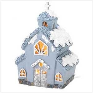 Snowbuddies Light Up Church Christmas decor village house shop