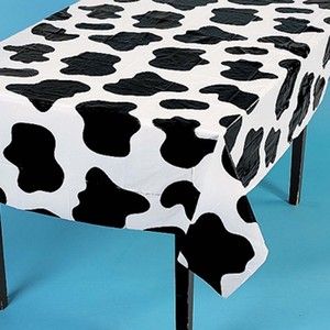   print spots TABLE COVERS tablecloth western farm animal party supplies