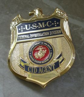 USMC CID Badge Criminal Investigation Division US police badge