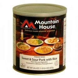 Mountain House Sweet Sour Pork with Rice 3 10 Cans Freeze Dried Food 