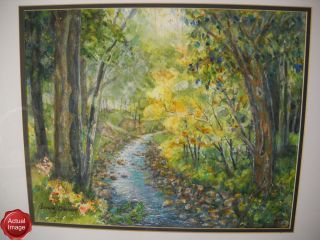   Watercolor Painting Titled Stream Signed by Beulah Chertoff