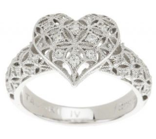 Tacori IV Diamonique Epiphany Harlequin Heart Ring —