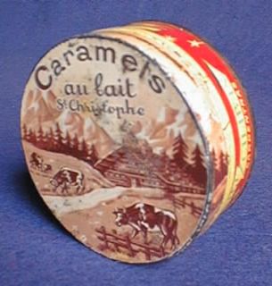 TIN CARAMELS AU LAIT ST CHRISTOPH OLD FRENCH