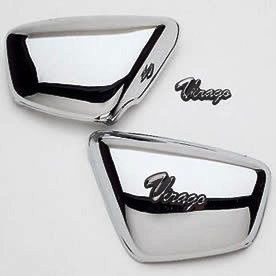 Yamaha Chrome Side Covers Virago 84 98 Brand New in Pac 750 1100 1000