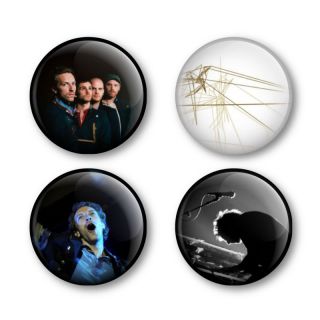 Coldplay Chris Martin Badges Buttons Pins Album Tickets