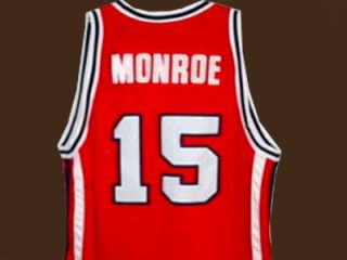 Earl Monroe Winston Salem College Jersey Red Any Size