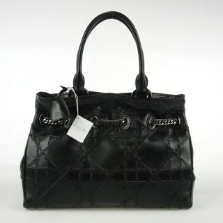 Lady Christian Dior ‘Cannage’ Stitched Quilted Handbag