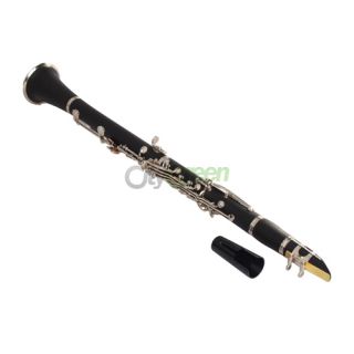 Professional Bakelite Clarinet 17KEY B Flat Black