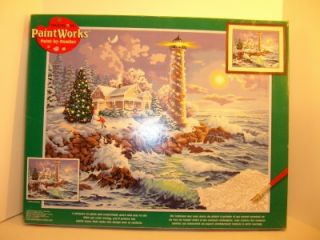 Dimensions Paint Works Lighthouse Merriment Paint by Number Kit 20X16