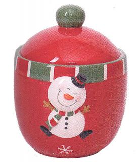  holiday christmas cookie jar happy snowman holiday christmas cookie