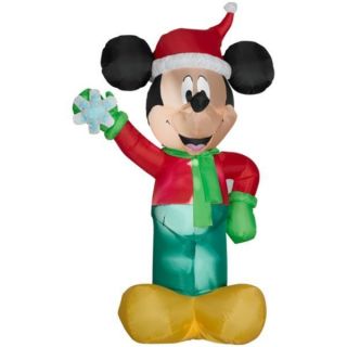 Mickey Mouse Snowflake Christmas Inflatable New