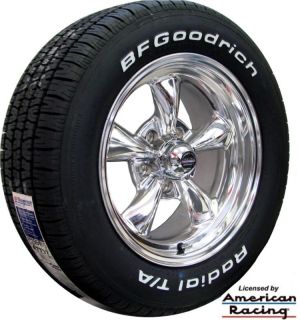 15 POLISHED REV CLASSIC 100 WHEELS & BFG TIRES FORD MUSTANG 1965 1966
