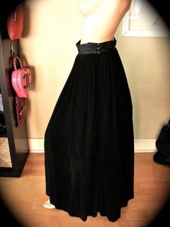 Claire McCardell Skirt 40s 50s Full Length Black Vtg Brass Hooks RARE
