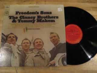 Clancy Brothers Tommy Makem Freedoms Sons LP Shrink