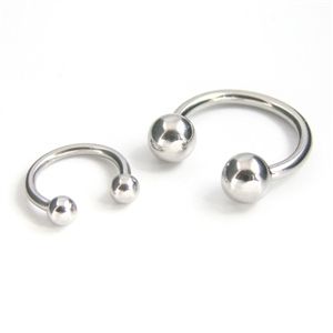  Surgical Quality Stainless Steel Circular Horseshoe Barbells