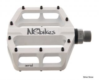 NS Bikes Aerial Pro Flat Pedals   Silver Snow