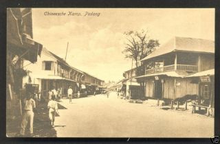 Padang Chinese Camp Chinatown Sumatra Indonesia CA 1910