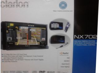 Clarion NX702 7 Touch CD DVD Car Player Receiver w Navigation GPS