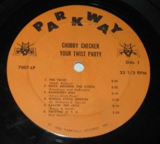 lp chubby checker your twist party parkway # p7007