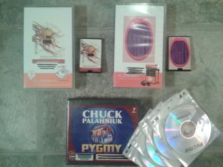 Lot of 3 CHUCK PALAHNIUK UNABRIDGED PLAYAWAY CD AUDIOBOOKS Pygmy Snuff