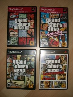   Theft Auto III Vice City San Andreas Liberty City Stories PS2 MINT