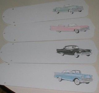 Pink Cadillac Old Time Classic Cars Ceiling Fan