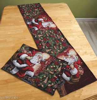Christmas Holiday Elegant Tapestry Table Placemats or Runners 3