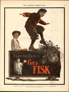 1926 print ad get a fisk time to re tire kids vintage advertising this